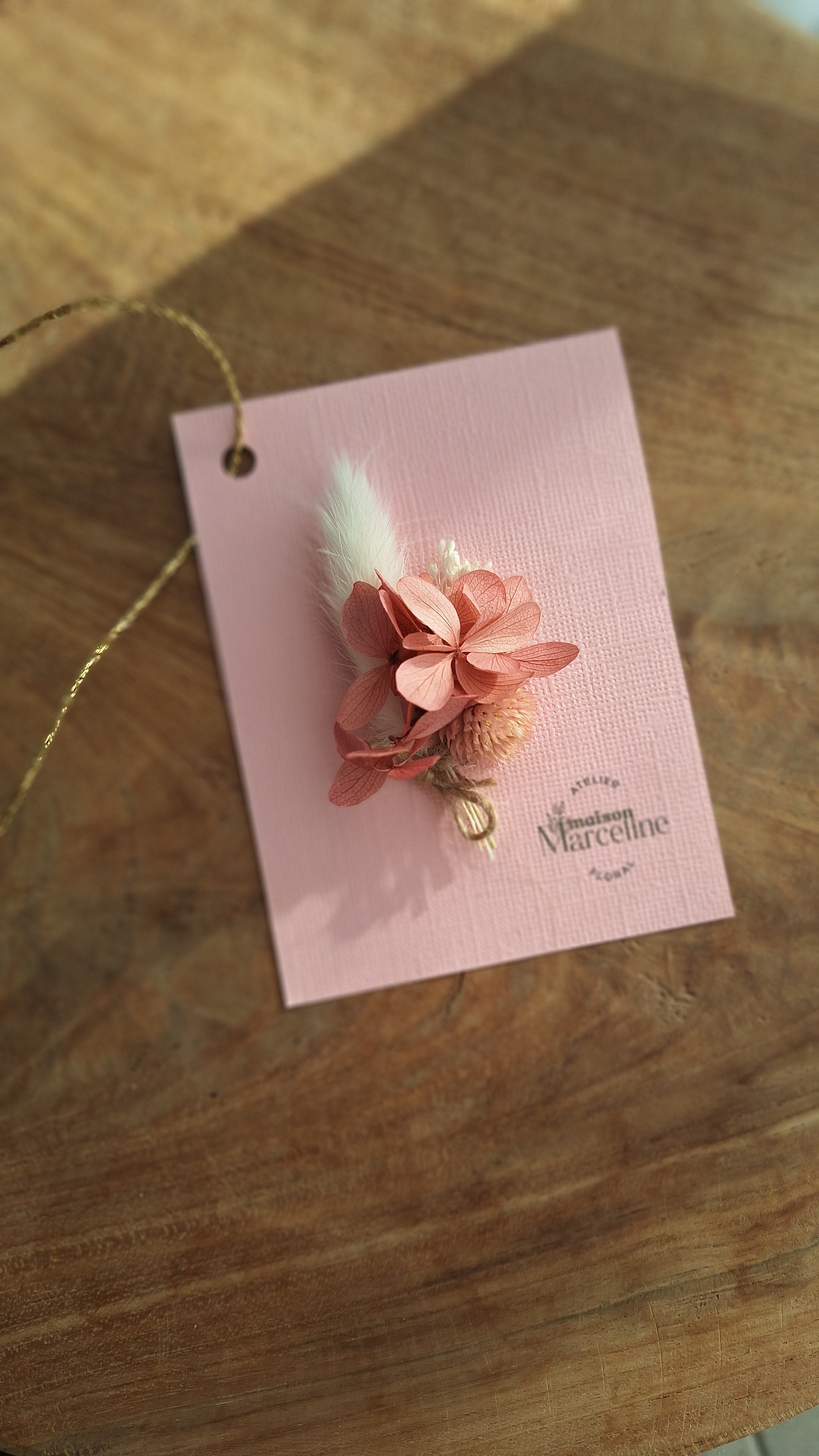 Carte message personnalisée et fleurie