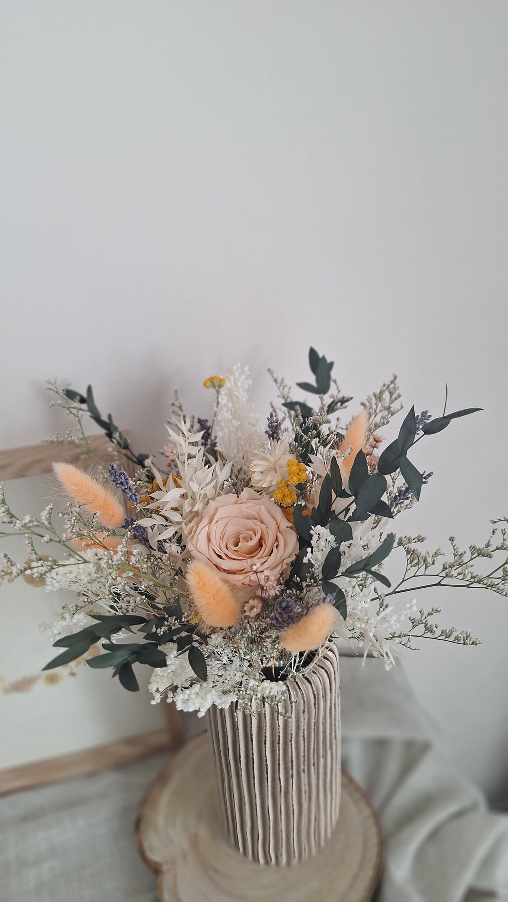Bouquet doux . Douce maman - champêtre- livraison france - Fêtes des mères - idée cadeau fêtes des mères - cadeau durable