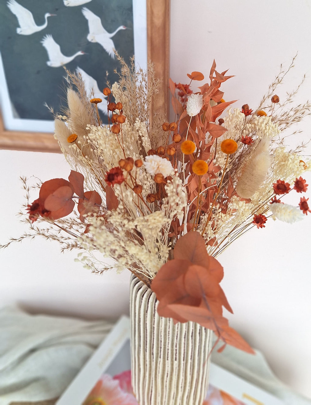 Bouquet de fleurs séchées - DOUCEUR D'AUTOMNE