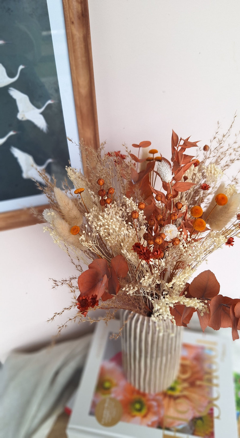 Bouquet de fleurs séchées - DOUCEUR D'AUTOMNE