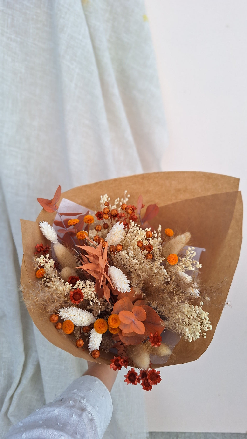 Bouquet de fleurs séchées - DOUCEUR D'AUTOMNE