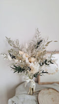 Bouquet de mariées blanc vert durable - Fleuriste Eure et Loir, fleuriste orne, Fleuriste le perche, Fleuriste Bretoncelles