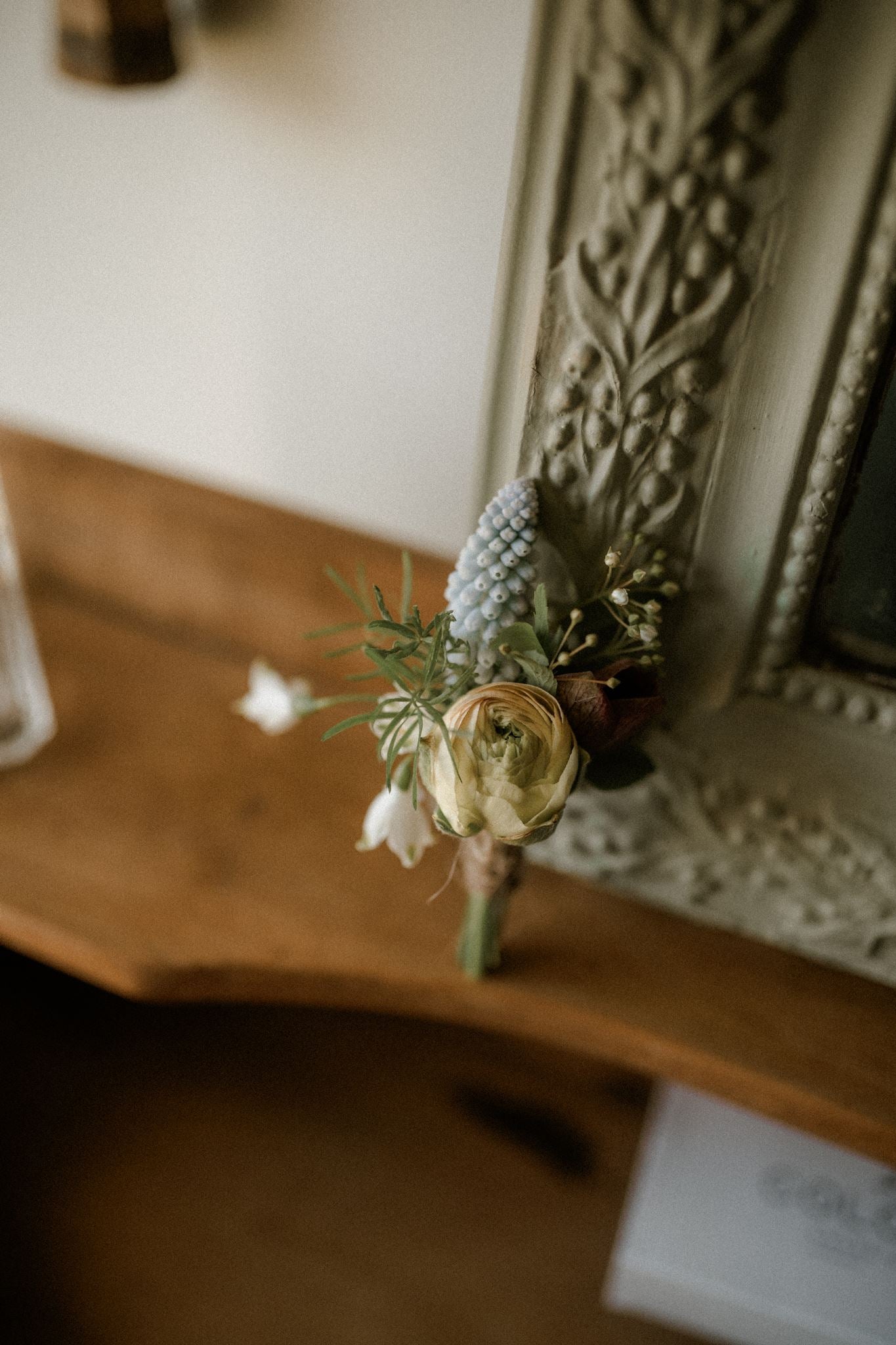 Boutonnière fleurs française - Domaine de Ronsard Fleuriste mariage bellême - Mortagne-au-Perche - Val-au perche - Nogent le rotrou - Rémalard- Le Perche Maison Marceline fleuriste