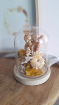 Cloche florale - Ocre