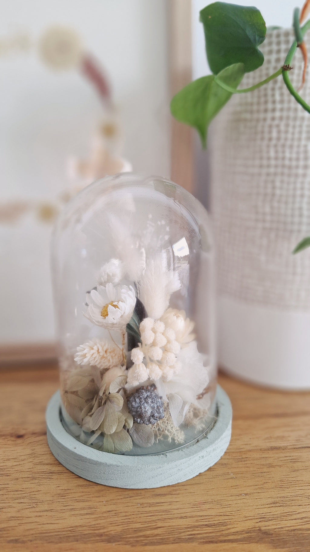 Cloche florale - Olive