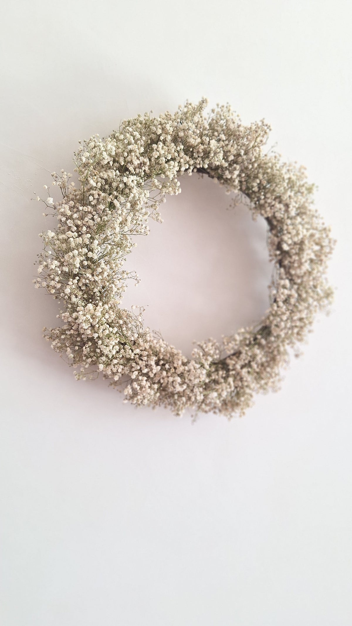 Couronne de gypsophile blanc