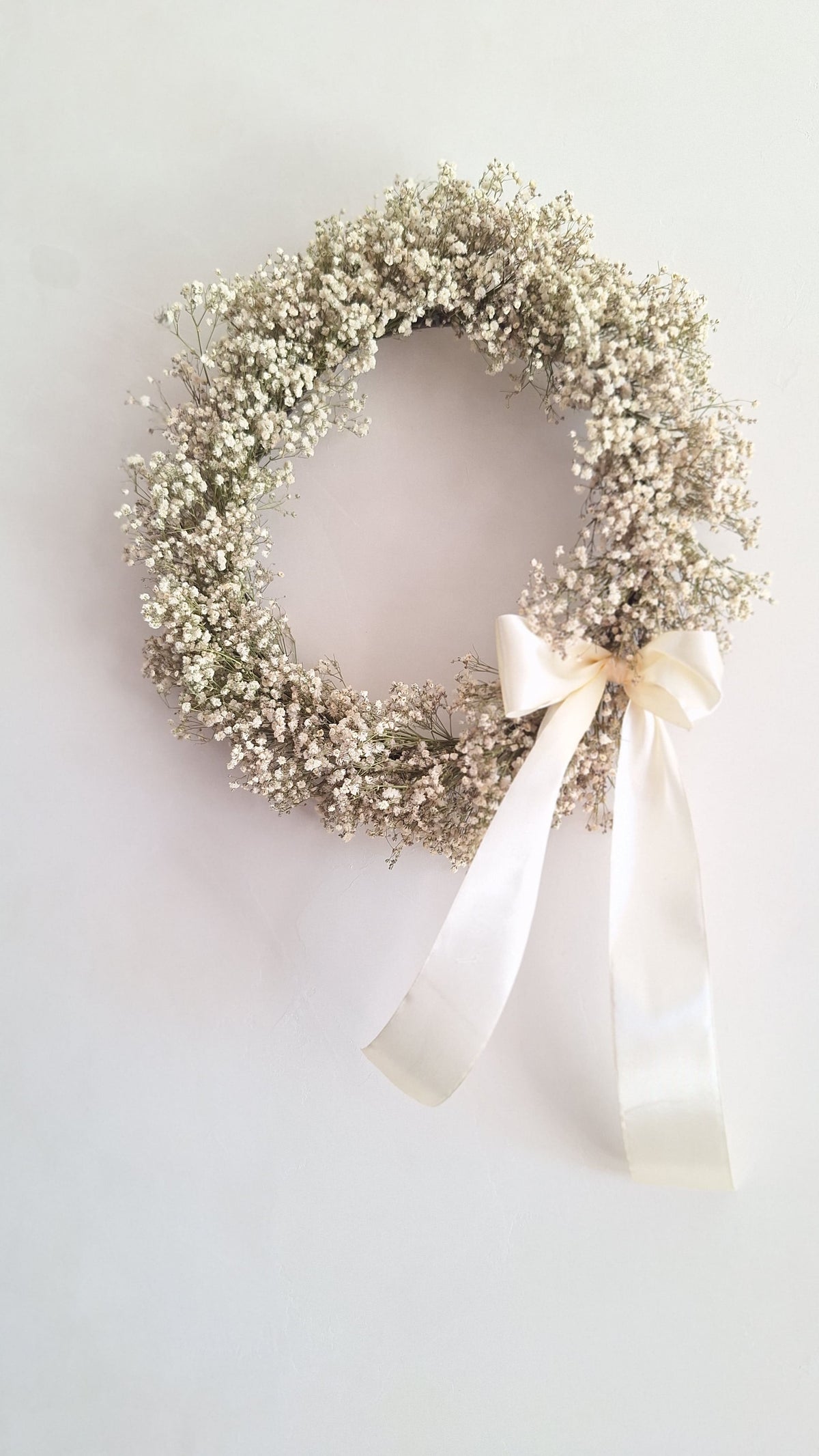 Couronne de gypsophile blanc - livraison france - fleuriste le perche - fleuriste eure et Loir - fleuriste Orne - Fleuriste Sarthe