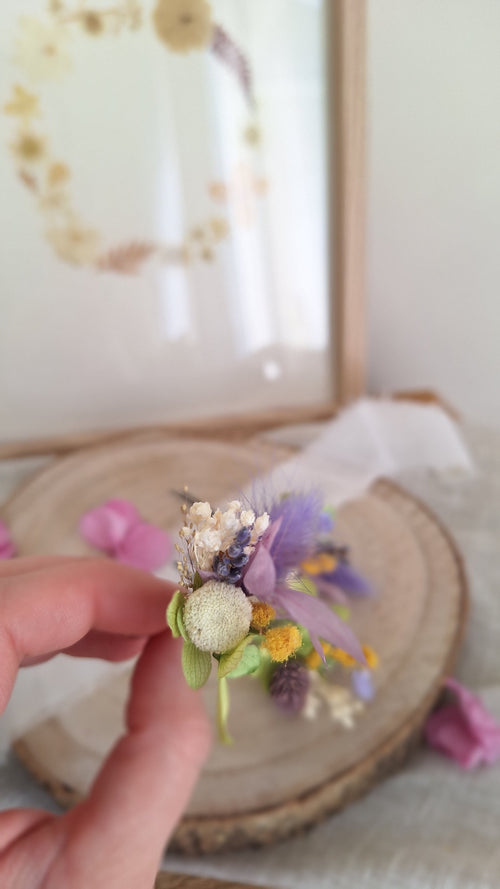 Pics à cheveux en fleurs séchées printemps- Fleuriste Eure et Loir - Fleuriste Bretoncelles - Fleuriste Le Perche - Livraison France
