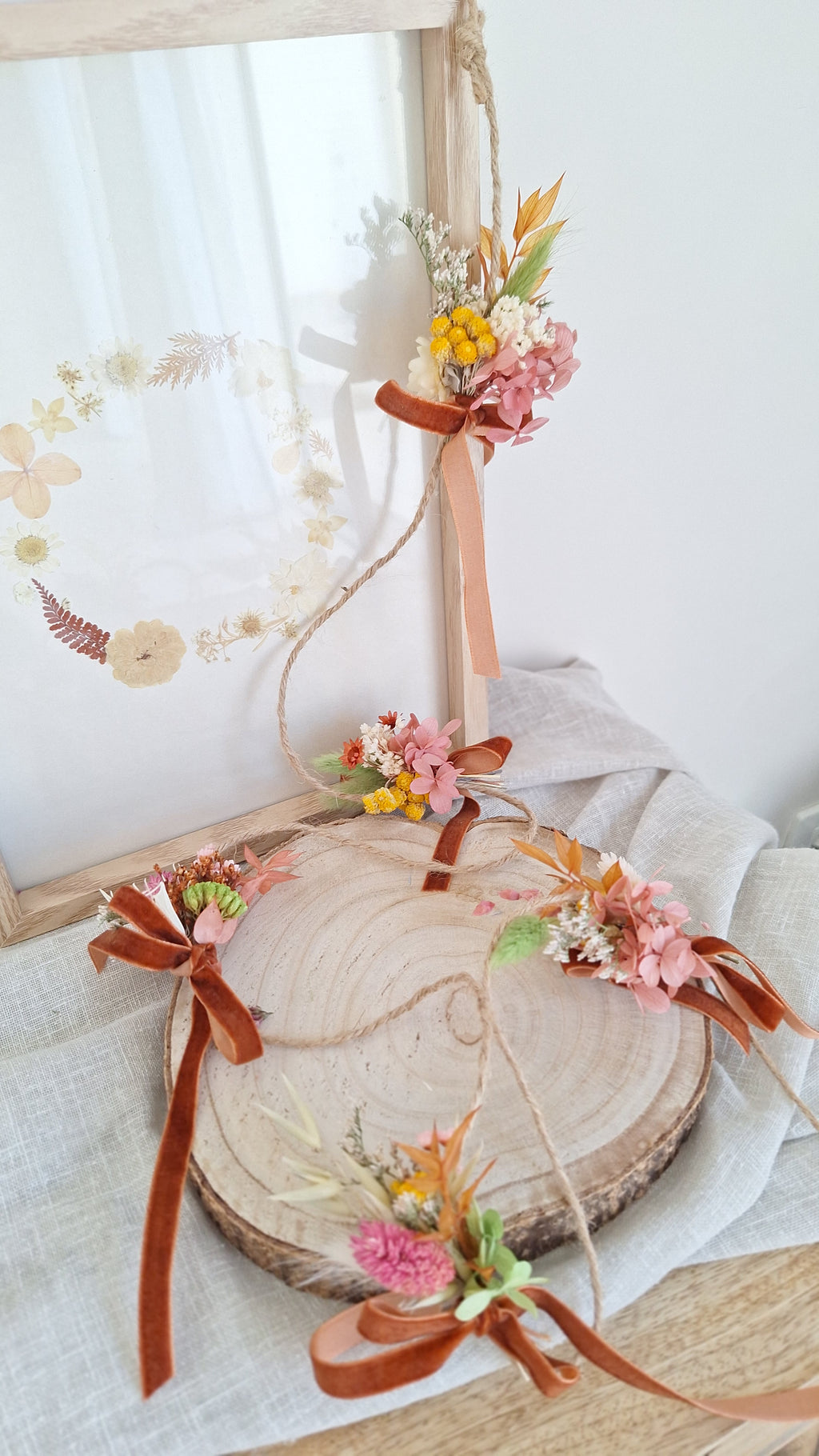 Guirlande en fleurs séchées - Maison Marceline fleuriste idée cadeau fête des mères - livraison france