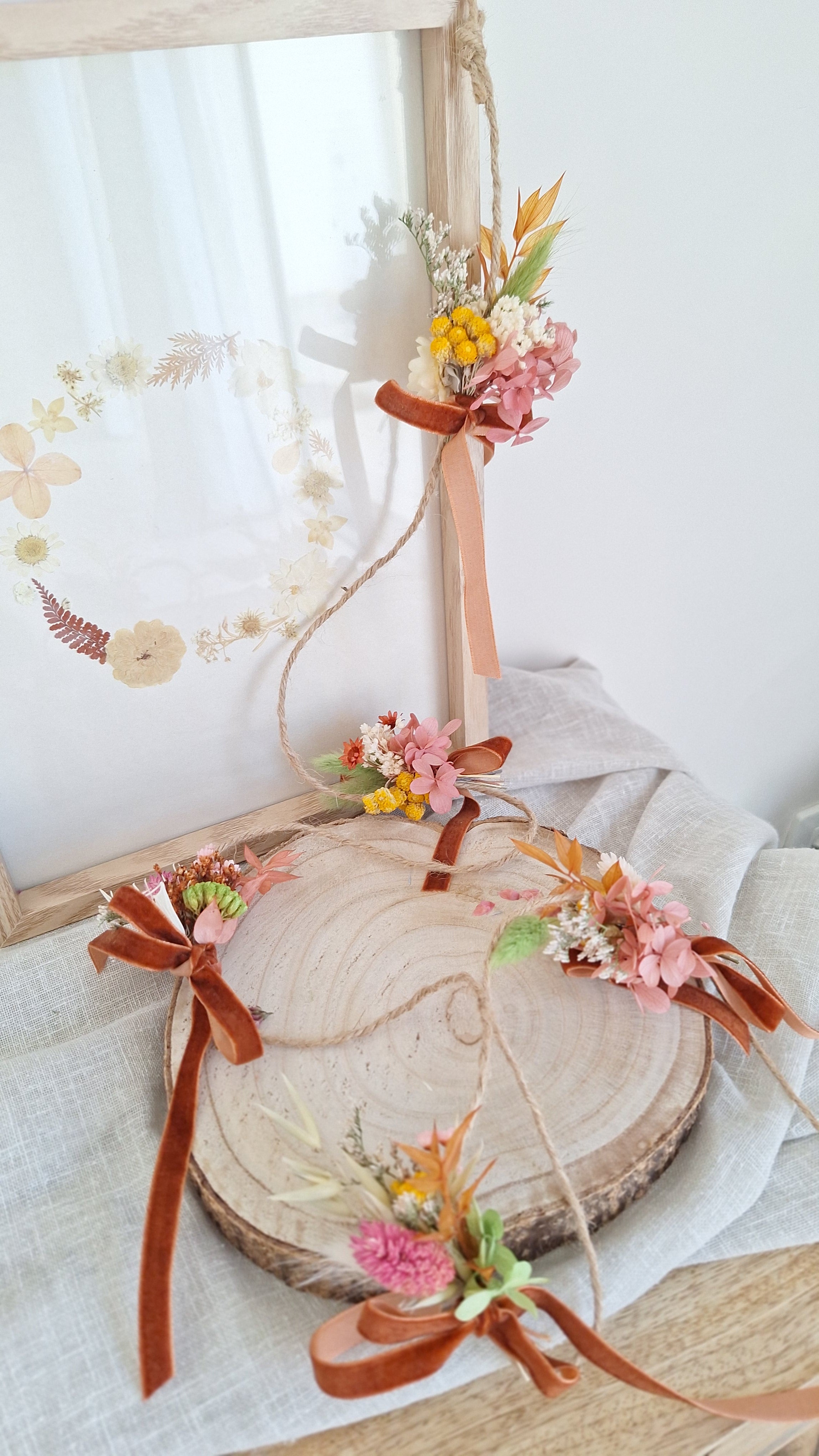 Guirlande en fleurs séchées - Maison Marceline fleuriste idée cadeau fête des mères - livraison france