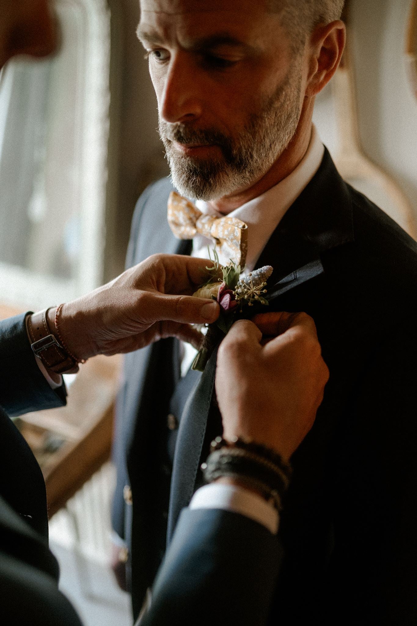Boutonnière fleurs française - Fleuriste mariage bellême - Mortagne-au-Perche - Val-au perche - Nogent le rotrou - Rémalard- Le Perche Maison Marceline fleuriste