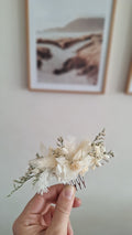 Peigne fleuri blanc - livraison en france mariage - 