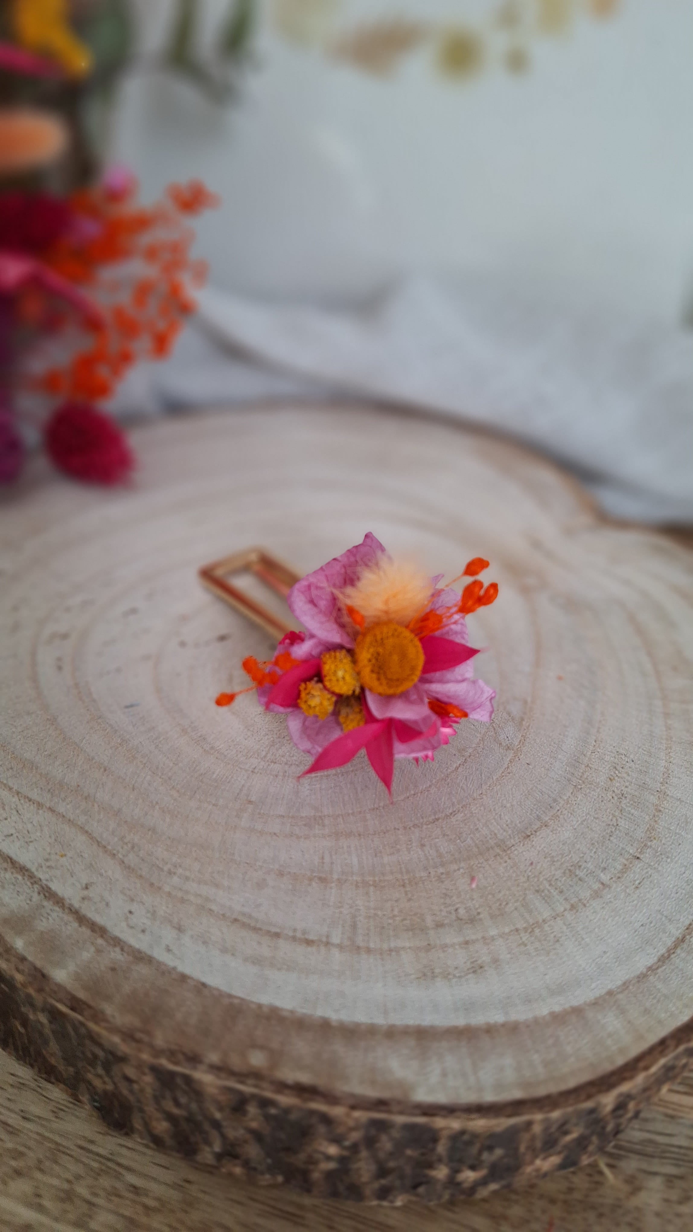 Pince fleurie colorée durable - Fleuriste Eure et Loir, fleuriste orne, Fleuriste le perche, Fleuriste Bretoncelles