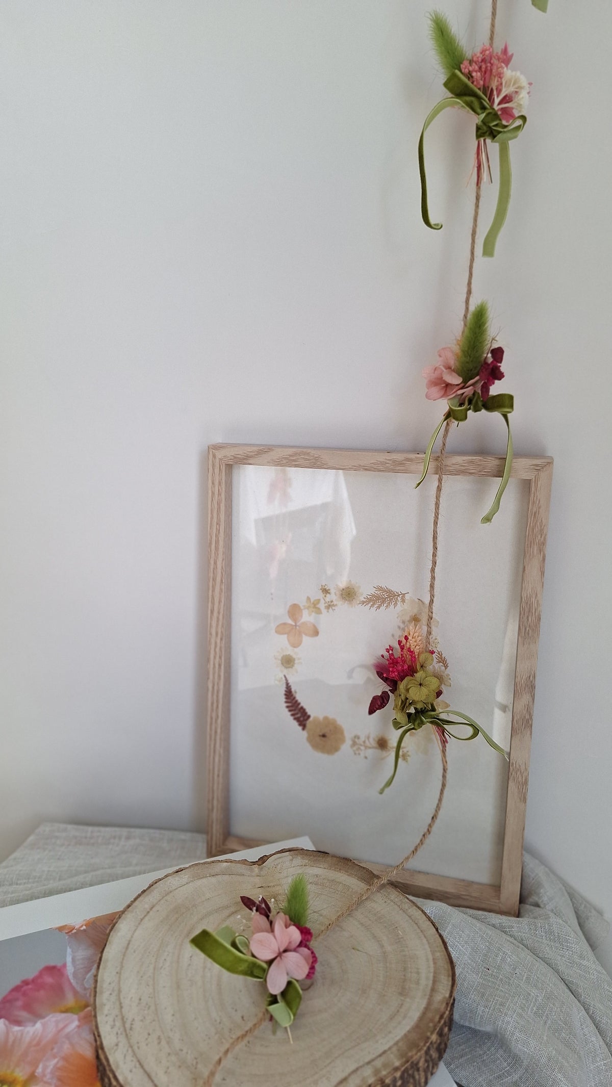 Guirlande en fleurs séchées - Maison Marceline fleuriste idée cadeau fête des mères - livraison france