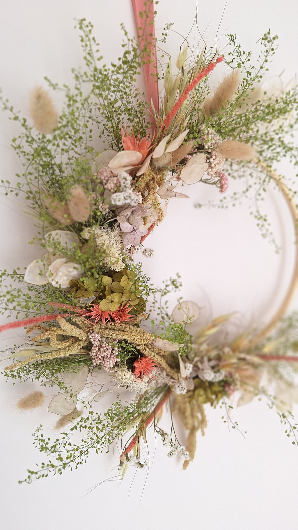 Couronne de fleurs séchées - Léonie
