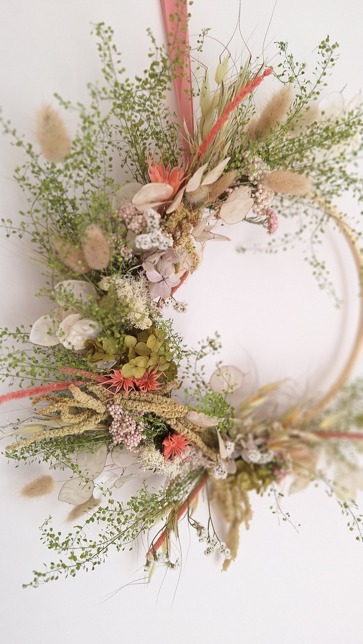 Couronne de fleurs séchées - Léonie