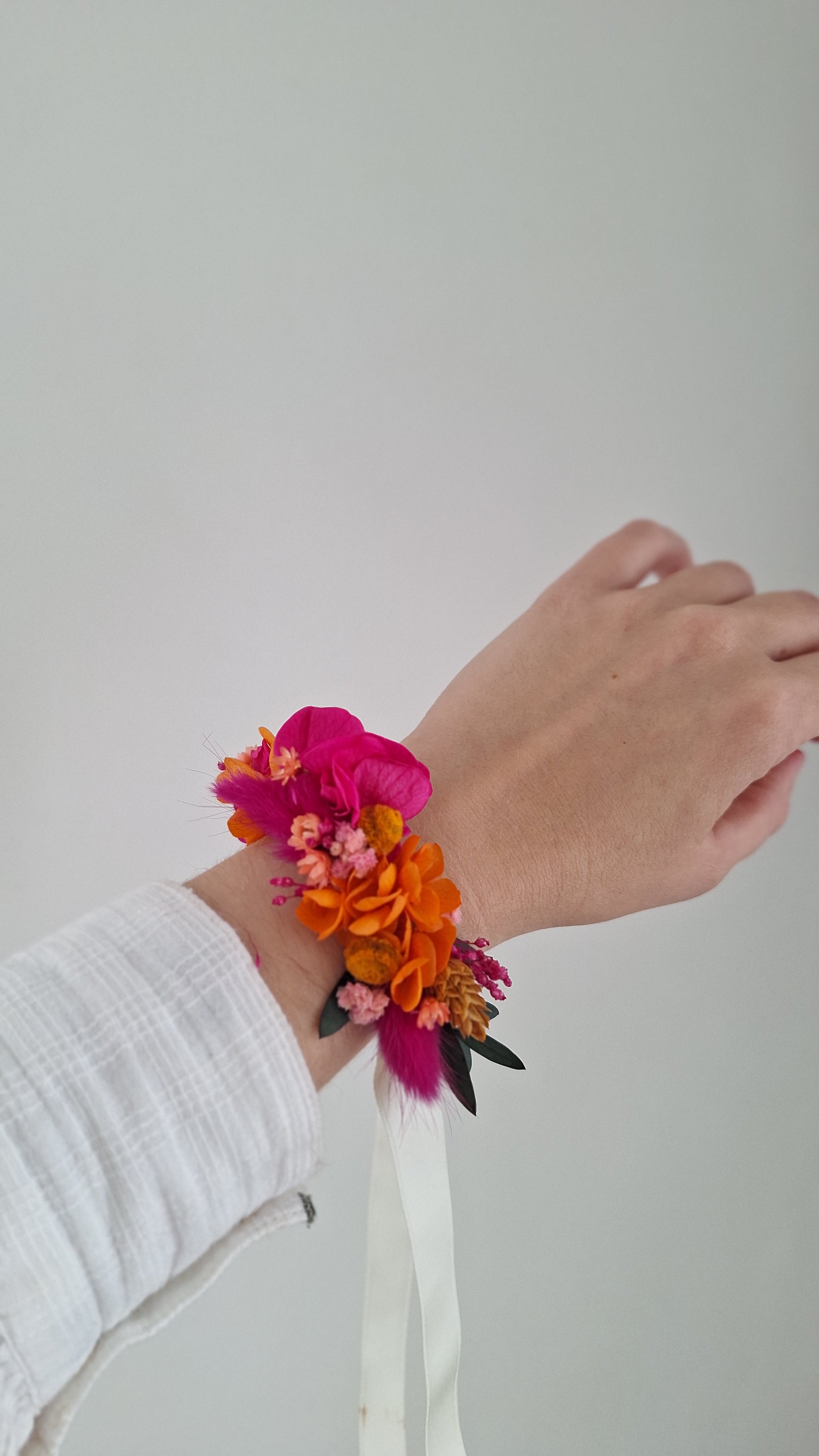 Bracelet en fleurs séchées - Sofia