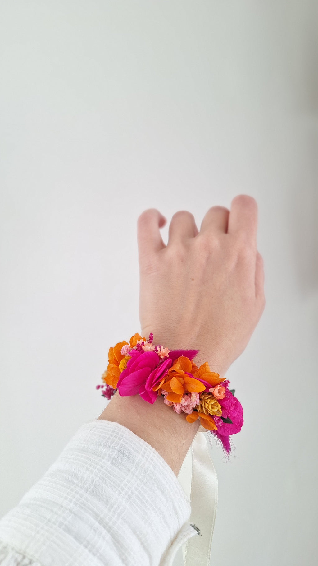Bracelet en fleurs séchées - Sofia
